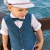 Βαπτιστικό Κουστούμι Stova Bambini "Nautical Elegance" μπλε λευκό 