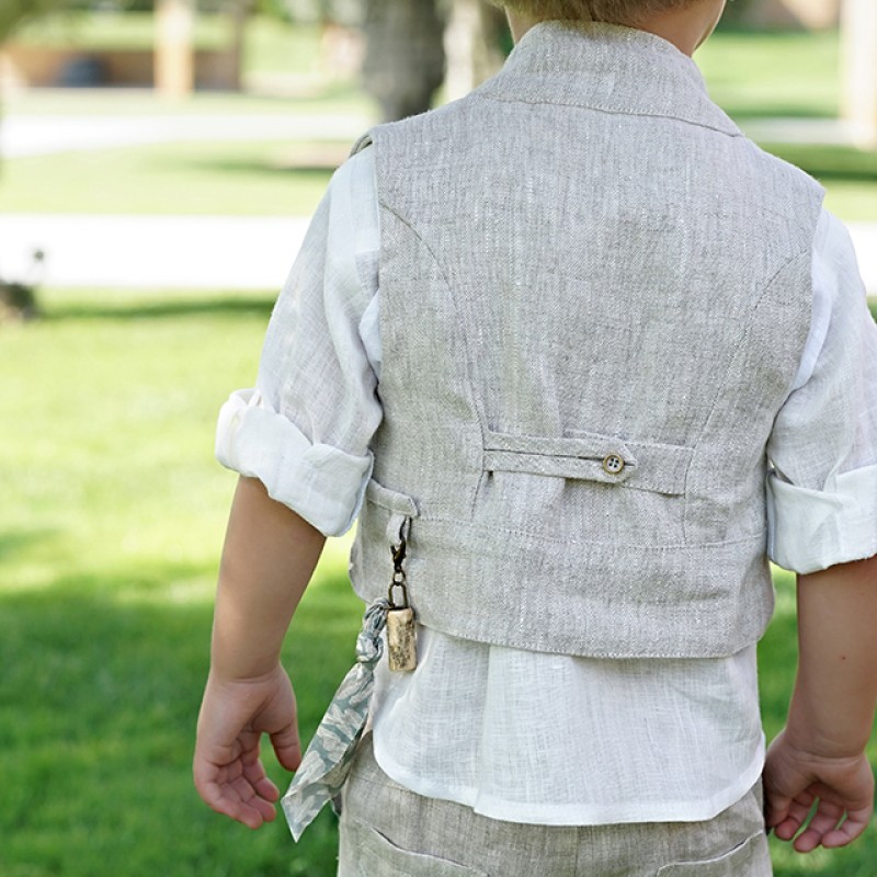 Βαπτιστικό ρούχο για αγοράκια natural Stova Bambini