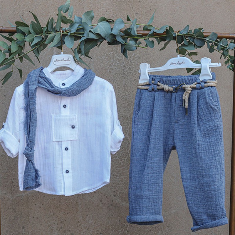 Βαπτιστικό ρούχο για αγοράκια casual chic Stova Bambini