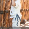 Αγορίστικο Βαπτιστικό Ρούχο Stova Bambini – Λινό White & Σιέλ Boho Chic