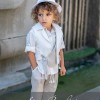 Αγορίστικο Βαπτιστικό Ρούχο Stova Bambini – Λινό White & Μπεζ Bohemian Elegance